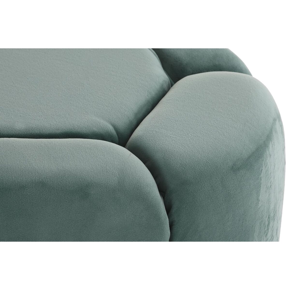 Bench DKD Home Decor   Polyester Green MDF Wood (122 x 51 x 46,5 cm)