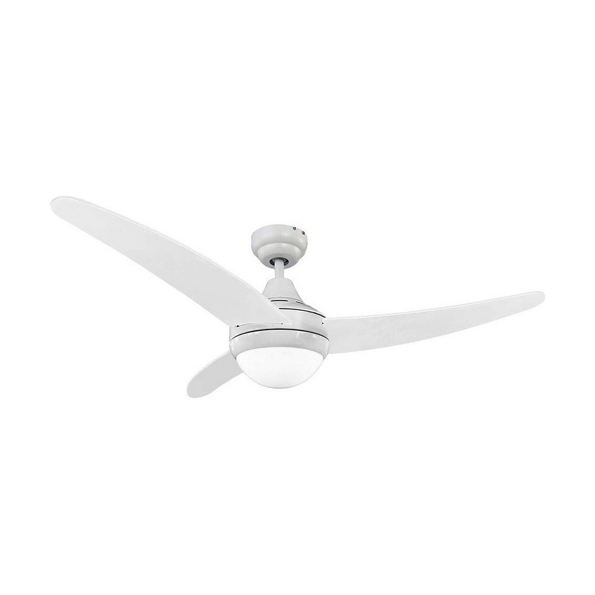 Ceiling Fan with Light EDM Egeo White 60 W