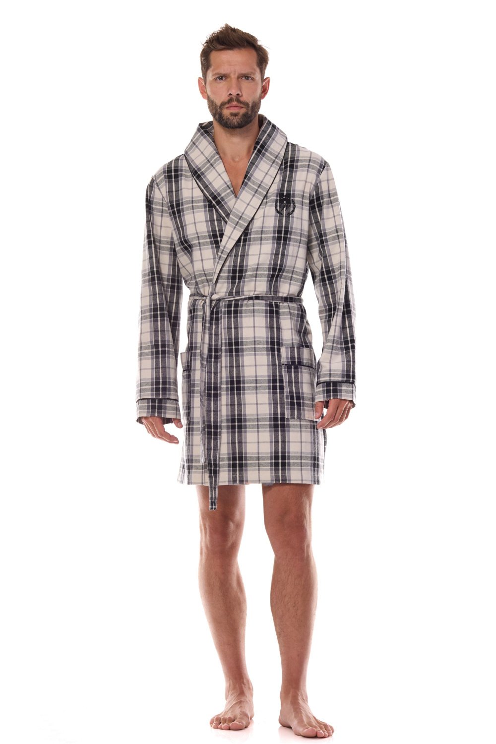  Bathrobe model 206076 L&L collection  grey