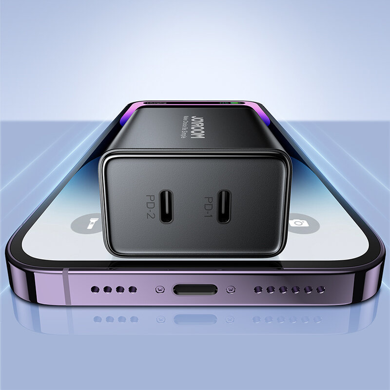 Joyroom wall charger JR-TCF09 2xUSB-C 40W black
