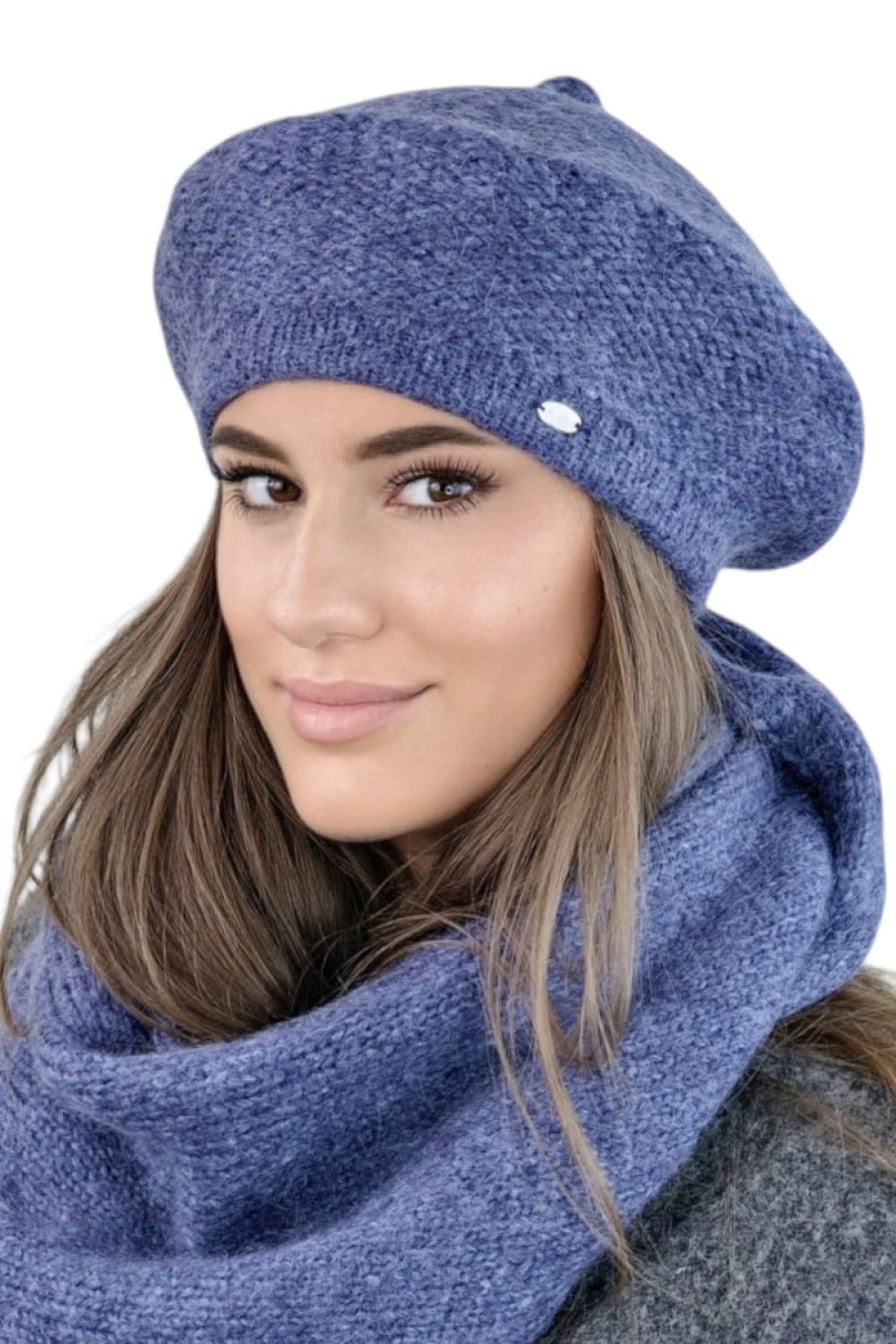  Beret model 205497 Kamea  blue