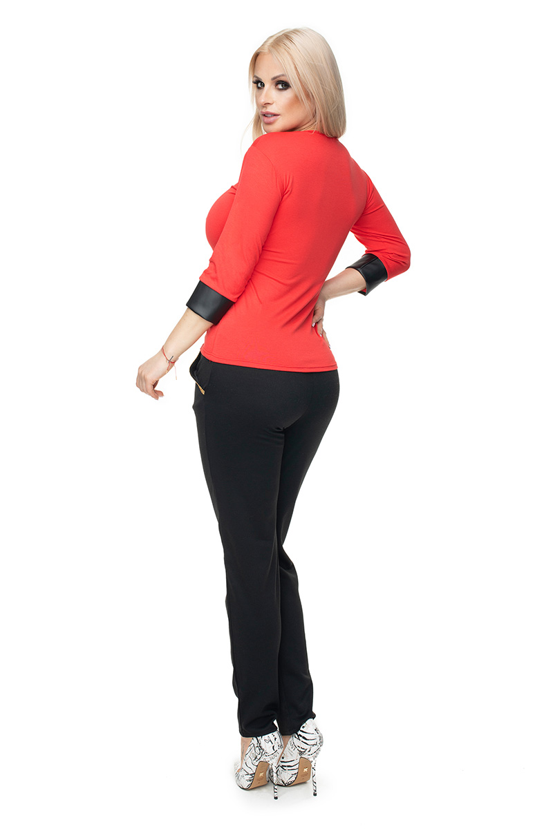  Blouse model 131591 PeeKaBoo  red