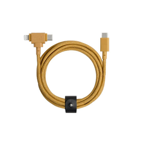 Kabel Native Union Belt Cable Duo USB-C / USB-C + Lightning 1.5m (kraft)