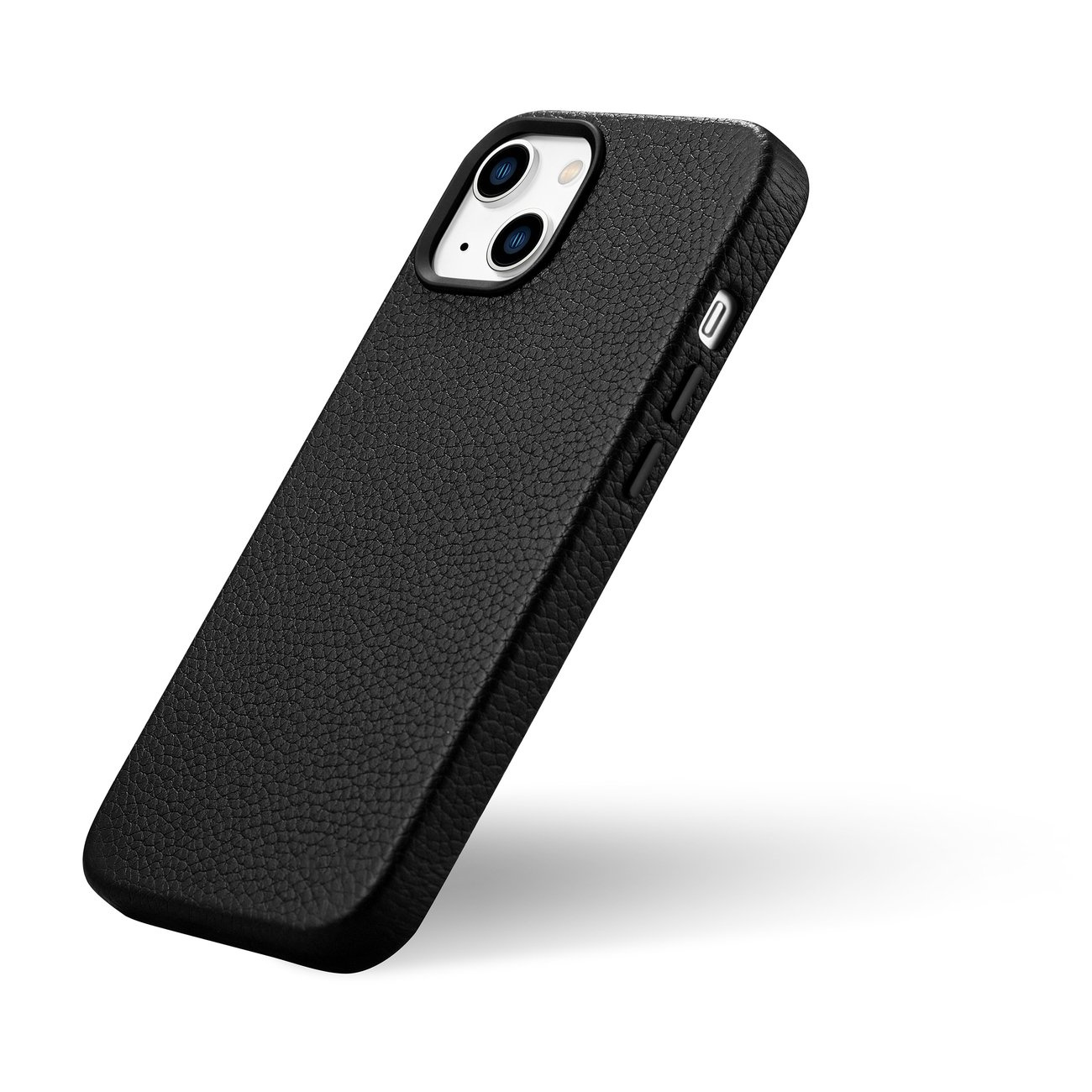 iCarer Litchi Premium Leather MagSafe Apple iPhone 14 black