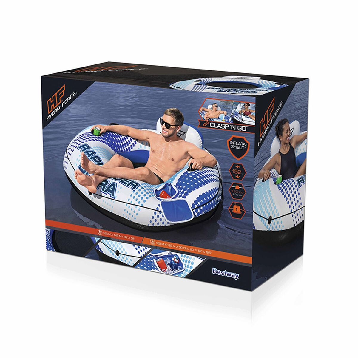 Inflatable Wheel Bestway Rapid Rider 165 x 148 cm White