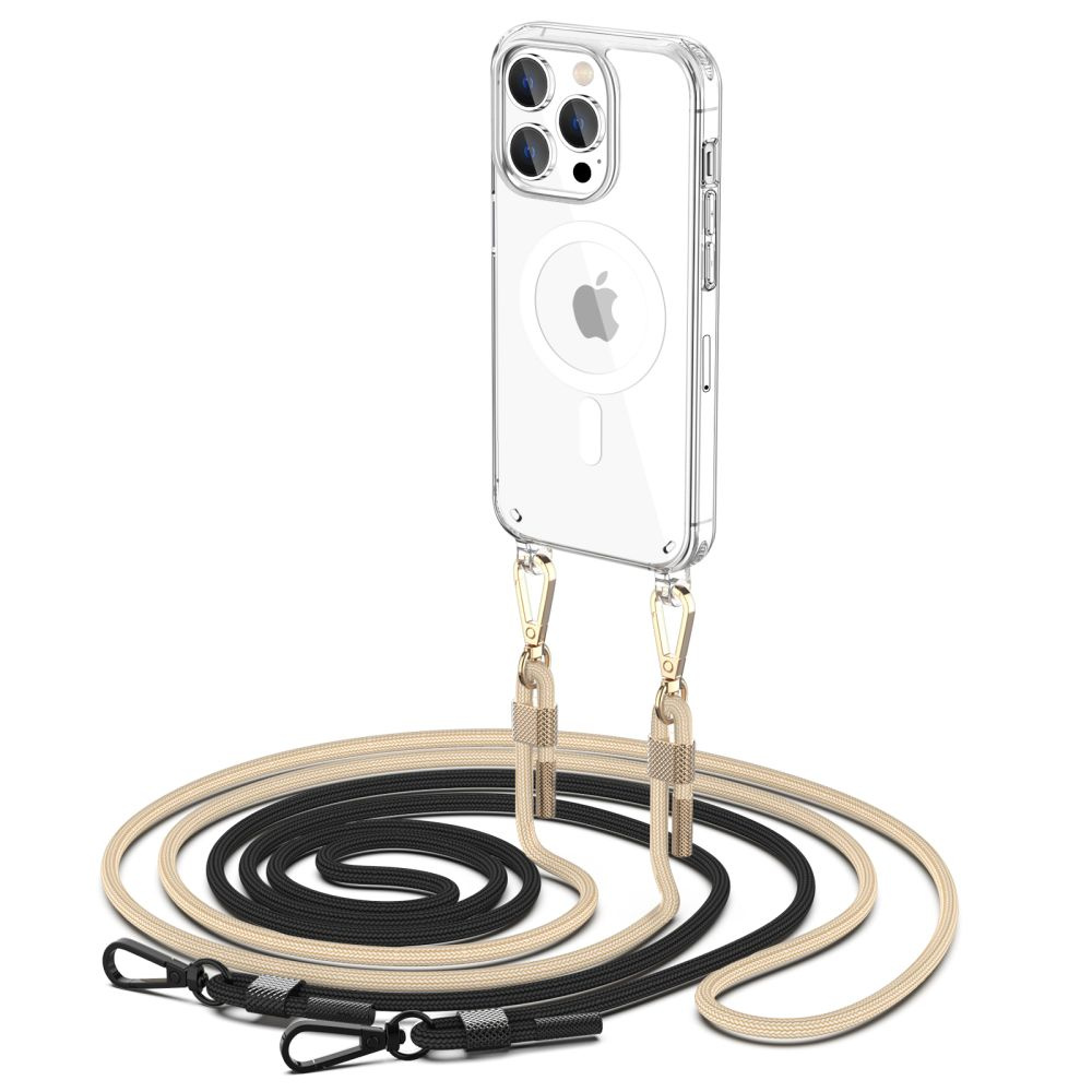 Tech-protect Flexair Chain MagSafe Apple iPhone 15 Pro Max Black & Beige