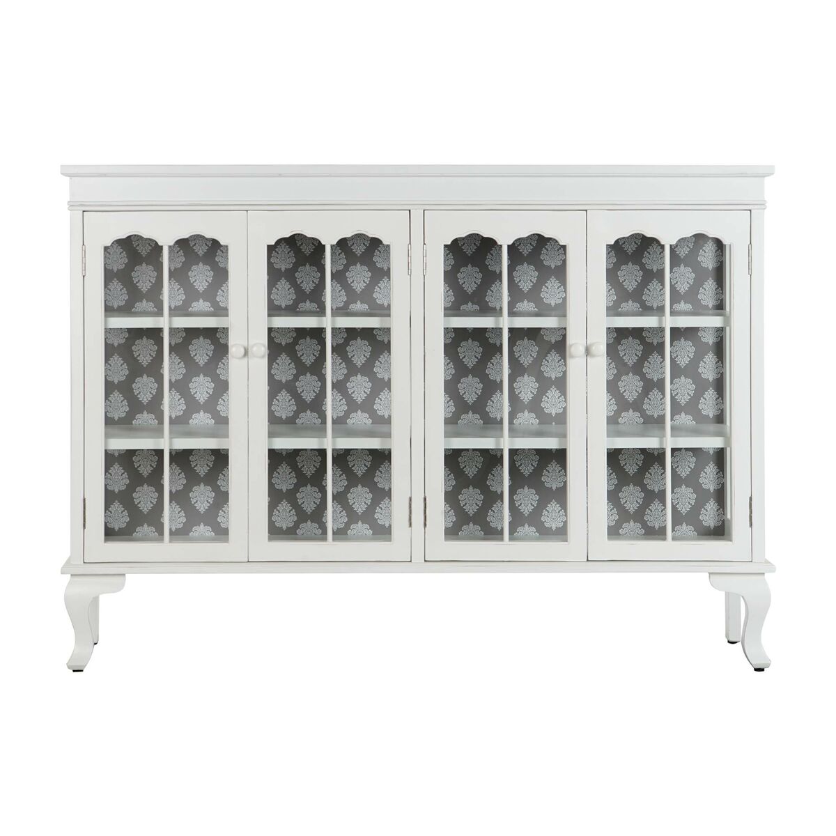 Sideboard DKD Home Decor 142,5 x 40,5 x 101,5 cm Fir Crystal White