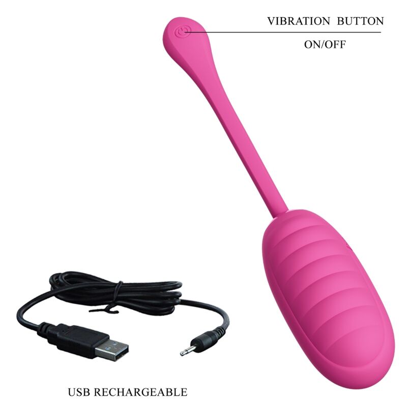 PRETTY LOVE - CATALINA PINK RECHARGEABLE VIBRATING EGG PRETTY LOVE - CATALINA PINK RECHARGEABLE VIBRATING EGG