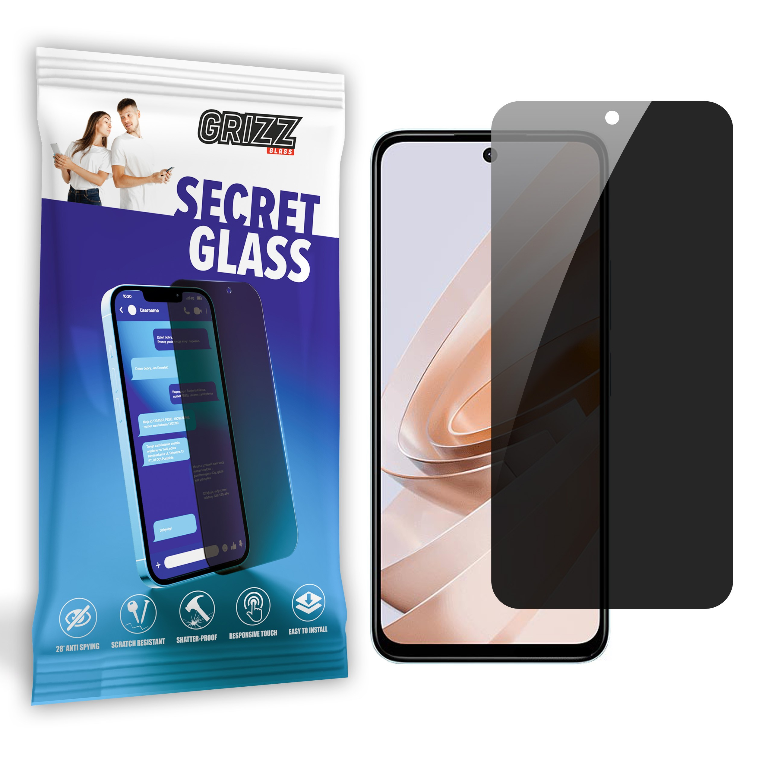 GrizzGlass SecretGlass Xiaomi Redmi Note 13R