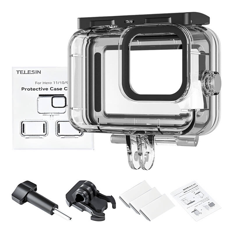 TELESIN waterproof case set for GoPro Hero 12/11/10/9