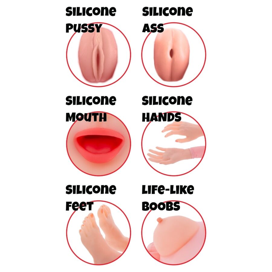 HIDDEN DESIRE - LUSTY LOLA INFLATABLE DOLL 145 CM