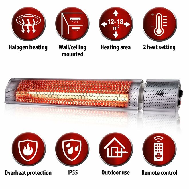 Heater Alpina Grey Heater Alpina Grey