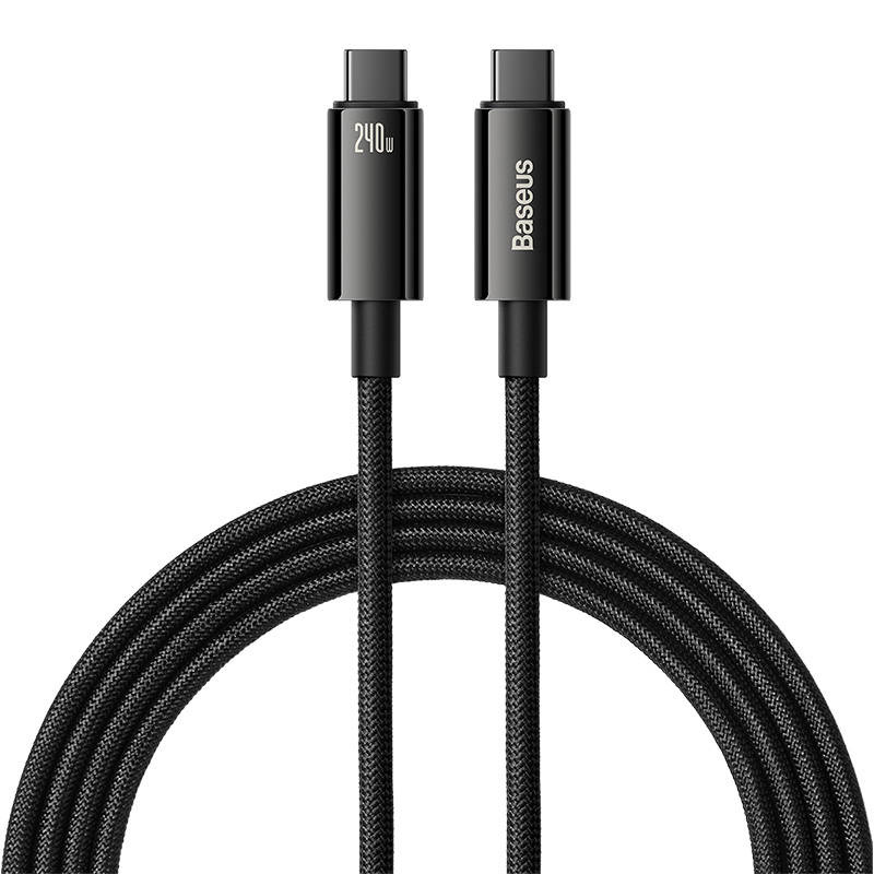 Baseus Tungsten Gold USB-C/USB-C Cable 240W 2m (black)