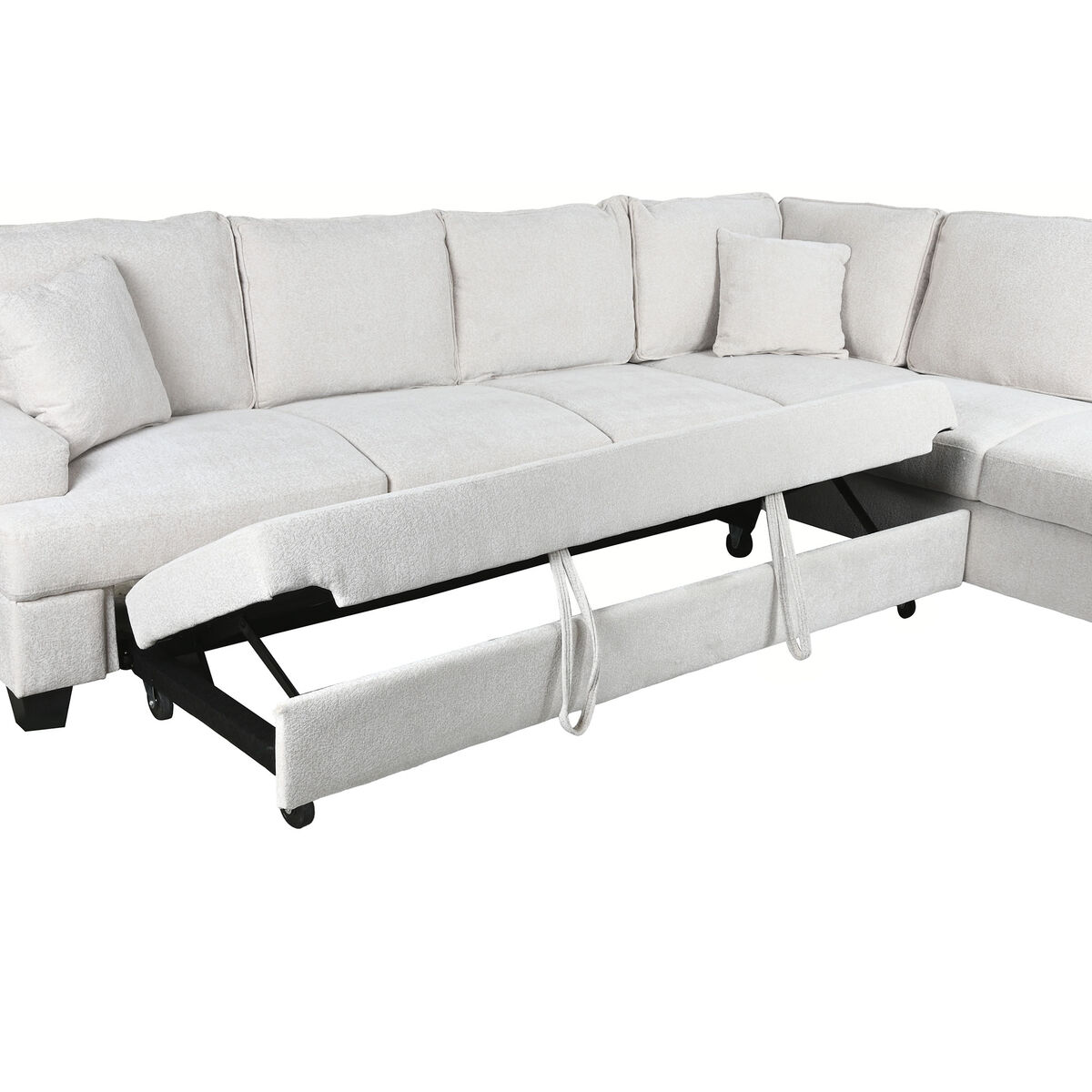 Sofabed Home ESPRIT Beige Modern 285 x 260 x 90 cm