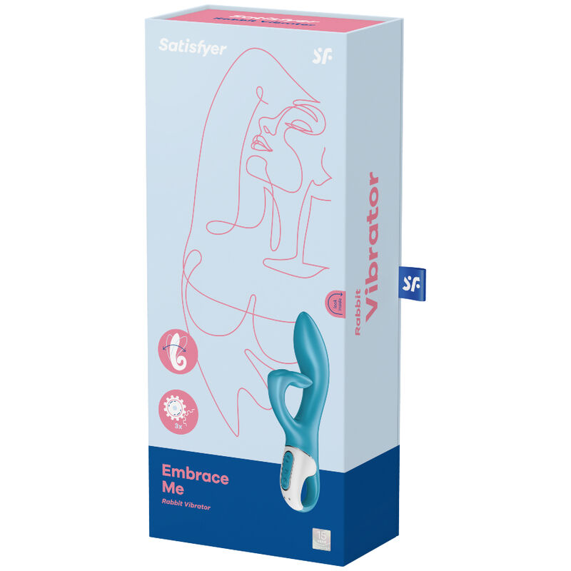 SATISFYER EMBRACE ME G-SPOT VIBRATOR - TURQUOISE