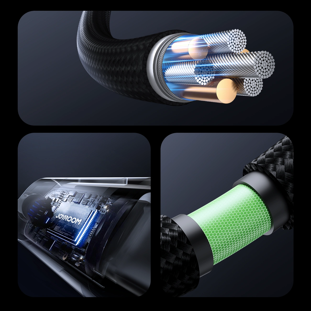 Kabel Joyroom S-A16 Pro Prism Series USB-C / Lightning 30W z wyświetlaczem 1.2m czarny