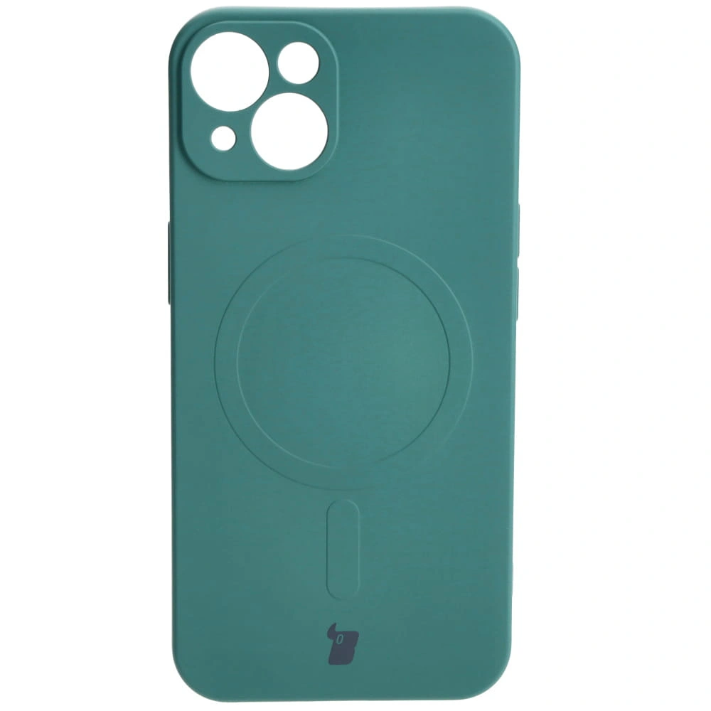 Bizon Case Silicone Magnetic Apple iPhone 13 dark green