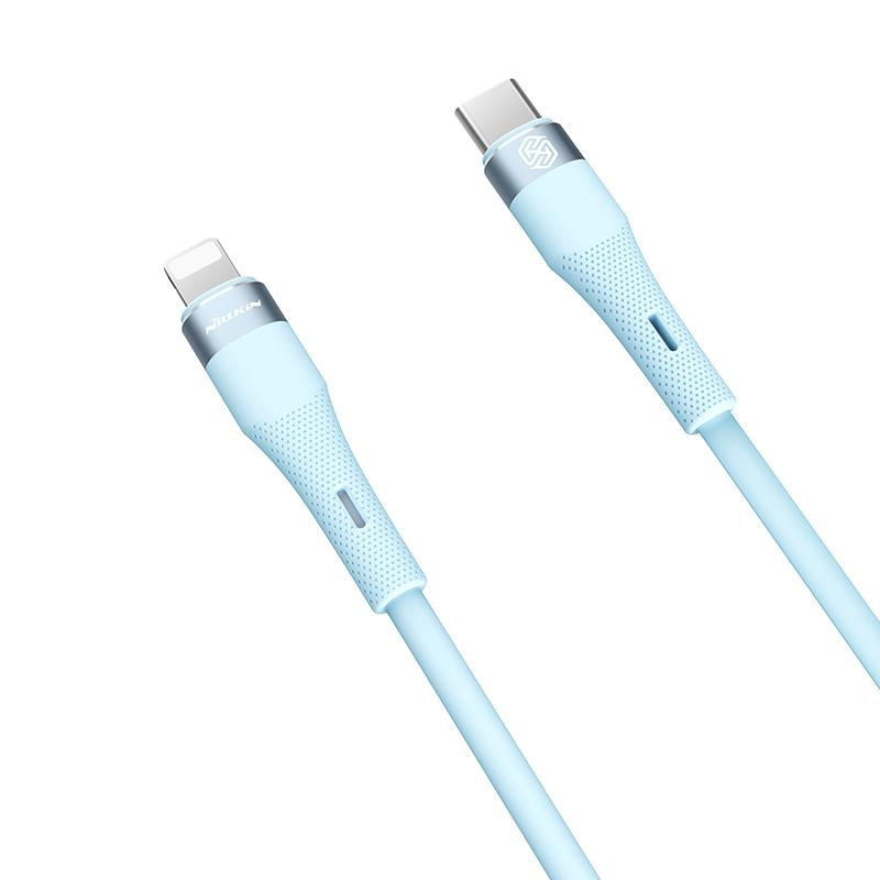 Nillkin Data Cable Flowspeed Silicon USB-C / Lightning PD 27W blue
