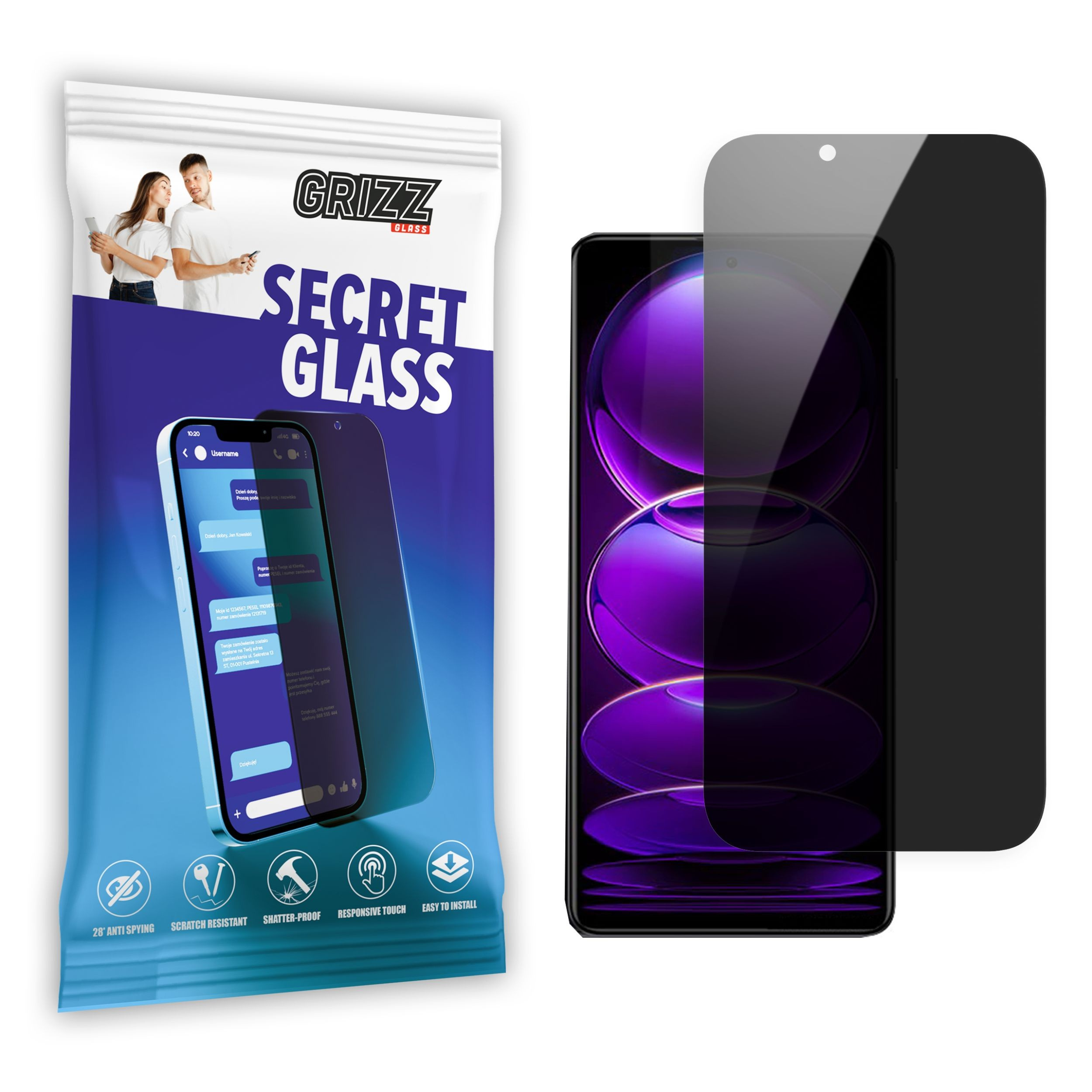 GrizzGlass SecretGlass Xiaomi Redmi Note 12 Explorer