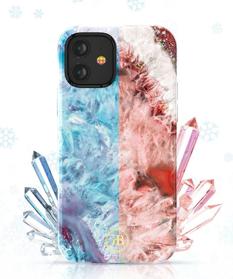 Kingxbar Agate Apple iPhone 12 mini red