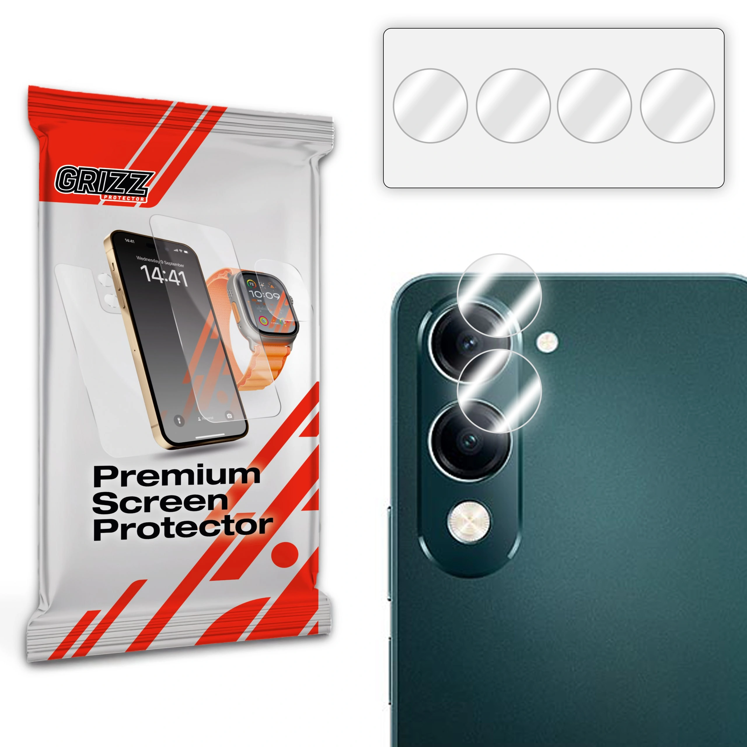 Szkło na aparat GrizzGlass HybridGlass Camera do Vivo Y04 4G