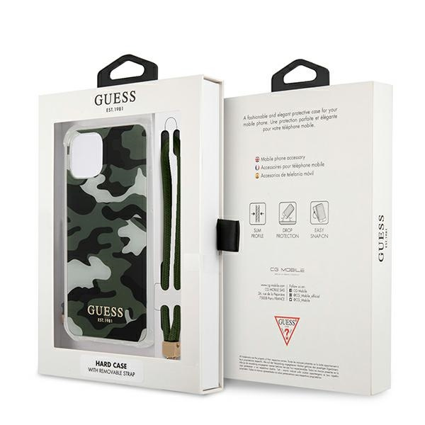 Guess GUHCP12MKSARKA Apple iPhone 12/12 Pro khaki hardcase Camo Collection