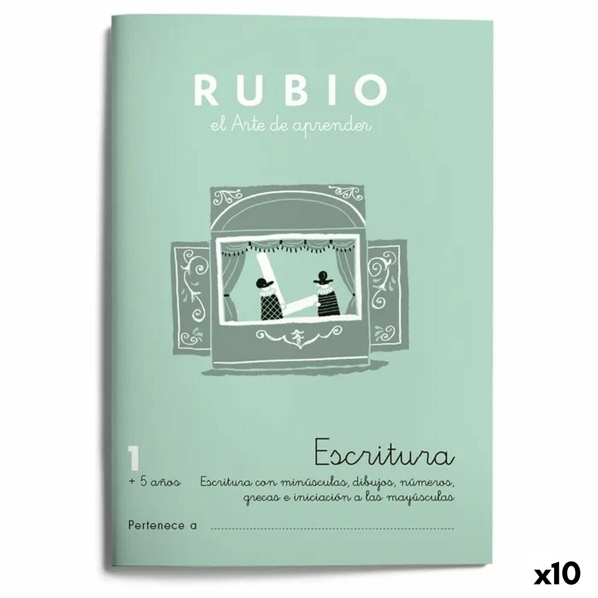Schreib- und Kalligraphie-Notizbuch Rubio Nº1 A5 Spanisch 20 Bettlaken (10 Stück)