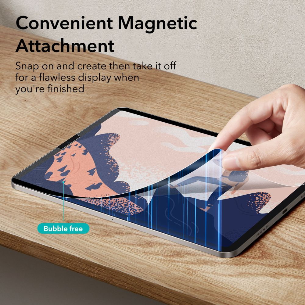 ESR Paper Feel Magnetic Apple iPad Pro 11 2020/2021 (2, 3 gen)/iPad Air 10.9 2020/2022 (4, 5 gen) Matte Clear