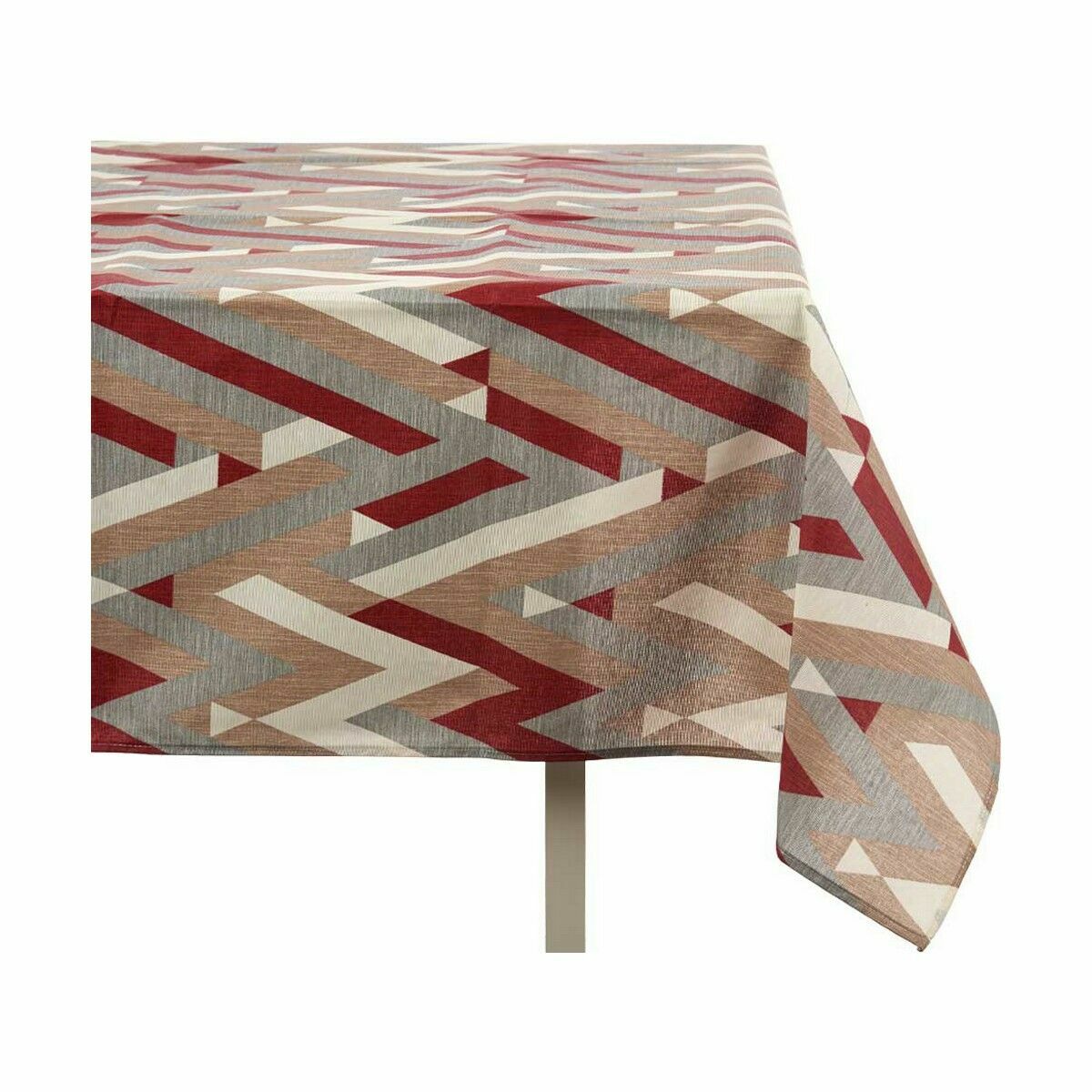 Tablecloth Thin canvas Anti-stain Stripes 140 x 180 cm Maroon (10 Units)