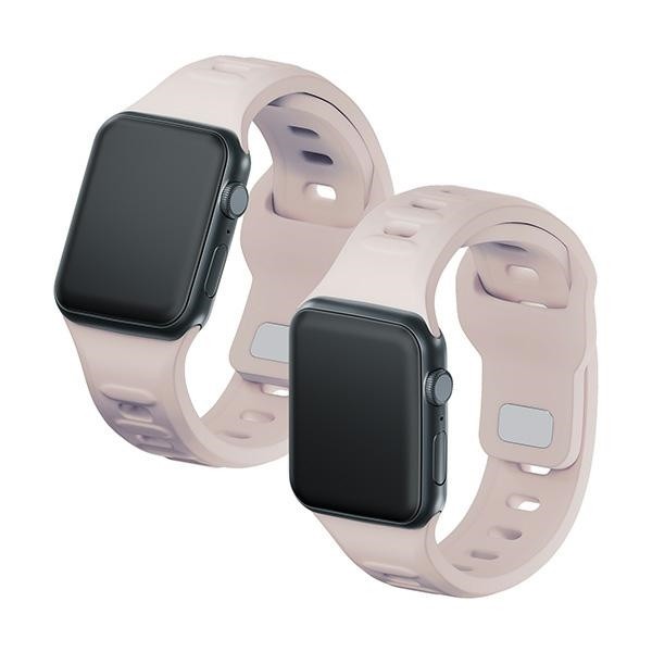 3MK Silicone Watch Strap Apple Watch 4/5/6/7/SE/8/9 40/41mm latte