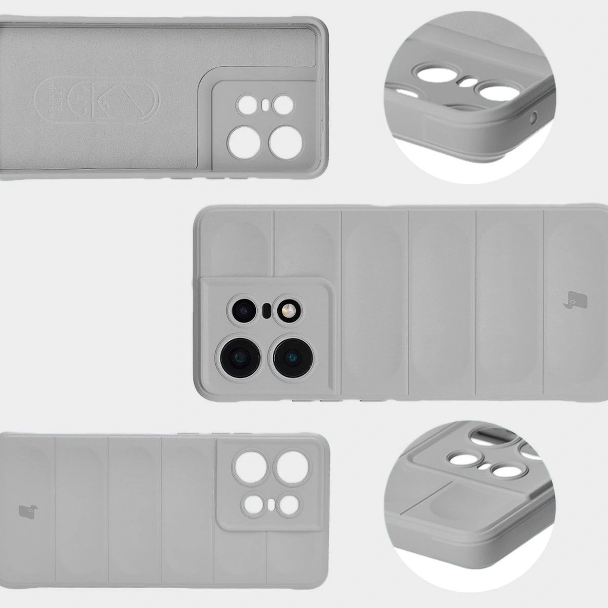 Bizon Case Tur Motorola Edge 50 Pro light grey