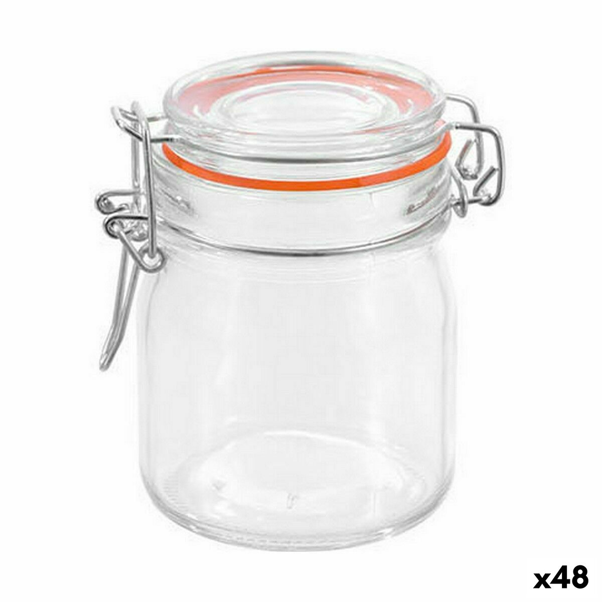 Jar La Mediterránea Hermetic Glass 150 ml (48 Units) Jar La Mediterránea Hermetic Glass 150 ml (48 Units)