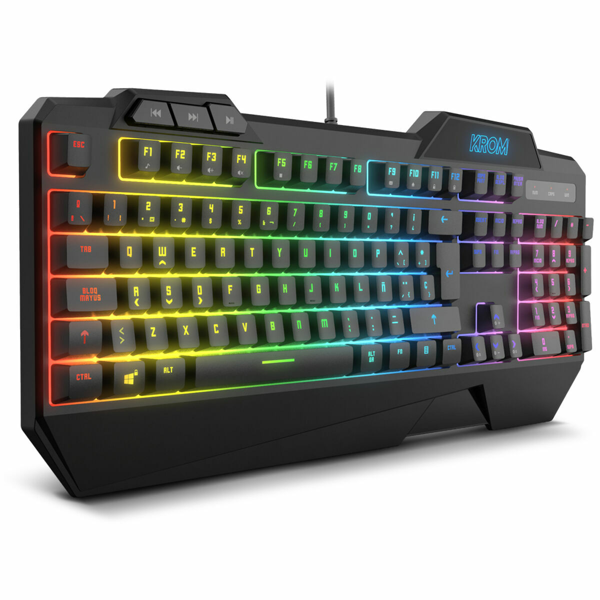 Keyboard with Gaming Mouse Krom NXKROMKRSHRSP Black Keyboard with Gaming Mouse Krom NXKROMKRSHRSP Black