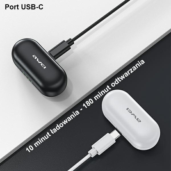 AWEI T13 TWS Pro Earphones Bluetooth 5.1 black