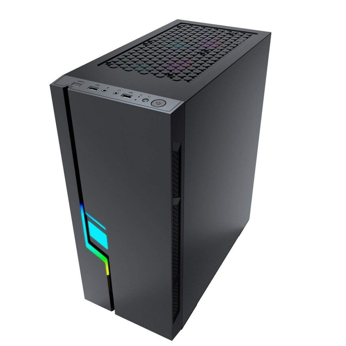 ATX Semi-tower Box GEMBIRD CCC-FC-2000 Black Multicolour