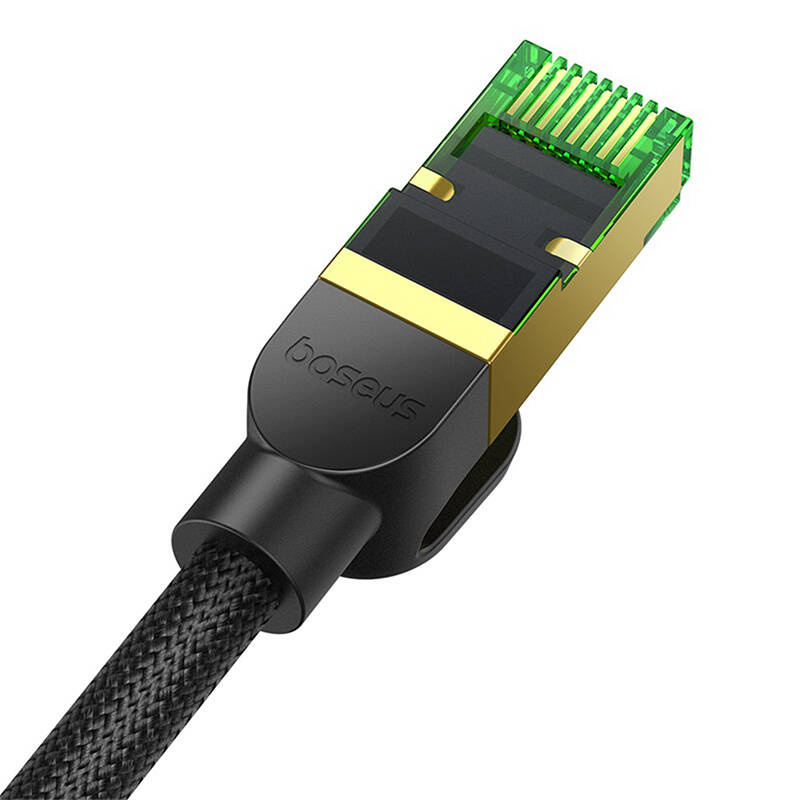 Baseus braided cat 8 Ethernet RJ45 network cable, 40Gbps, 15m (black)