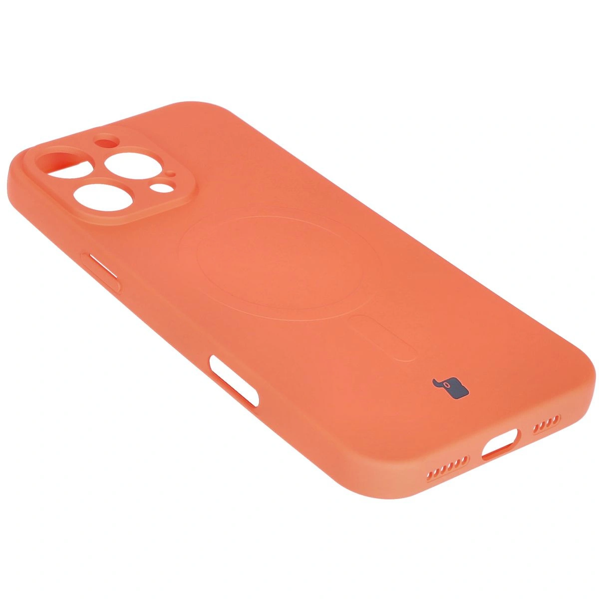 Bizon Case Silicone Magnetic Apple iPhone 16 Pro Max carrot