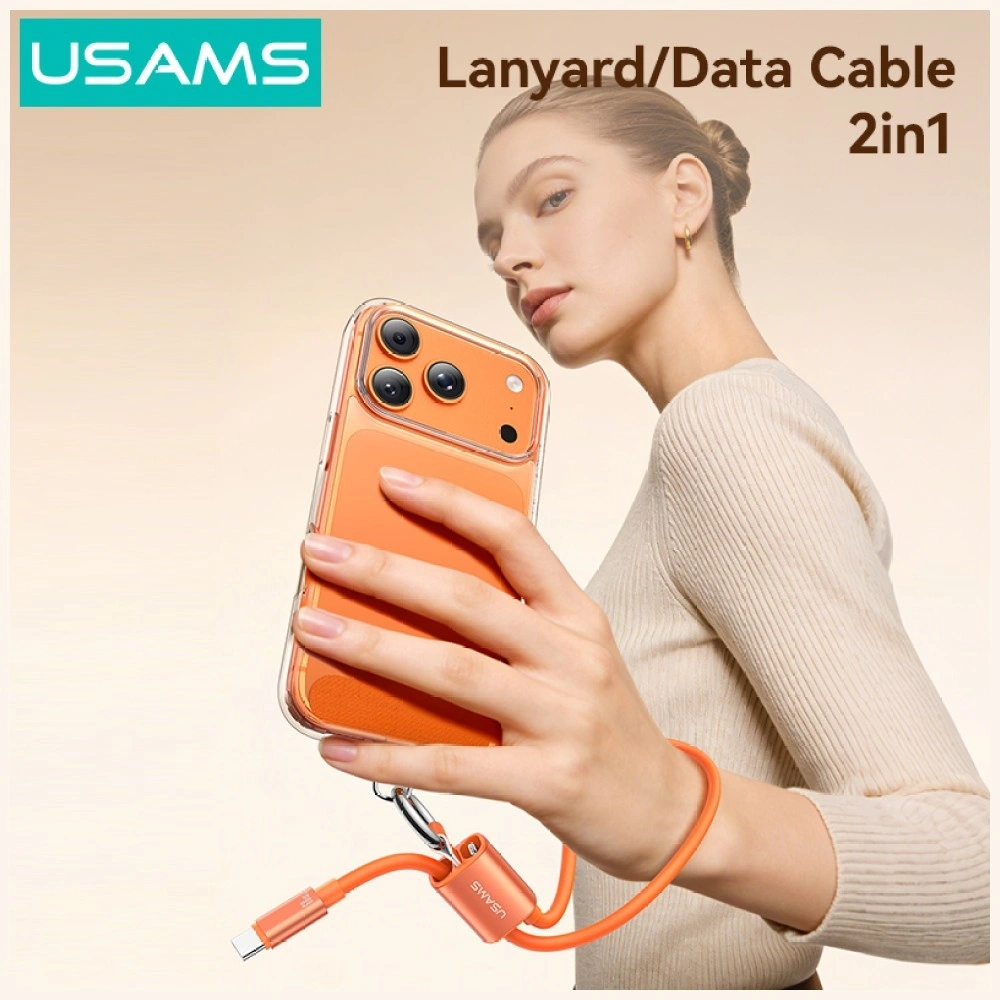 Kabel USAMS U97 60W USB-C / USB-C handstrap 30cm tarnish