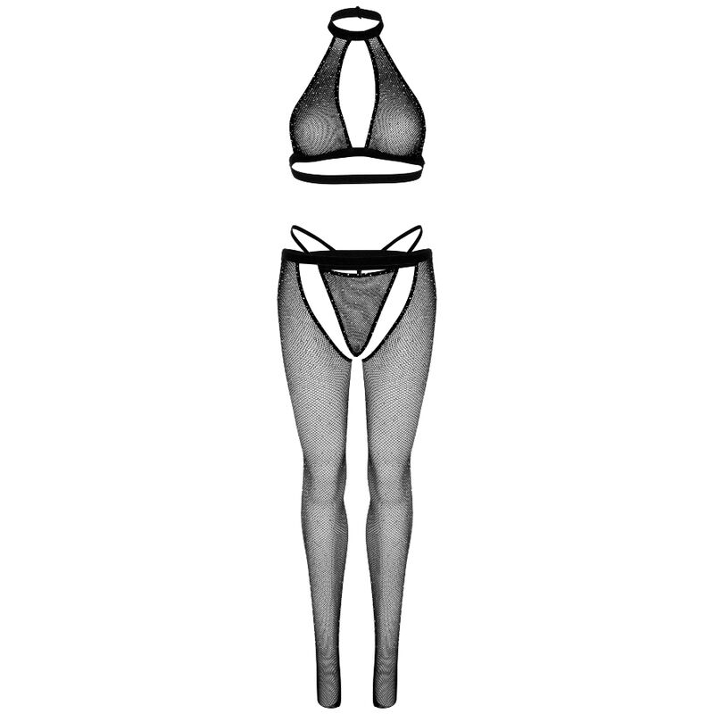 LEG AVENUE FISHNET TOP, G-STRING AND TIGHTS