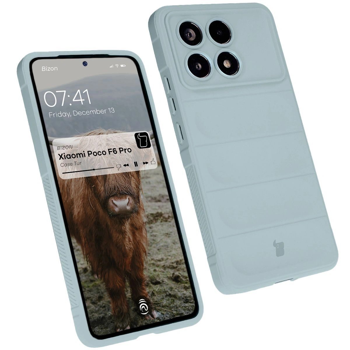 Bizon Case Tur Xiaomi Poco F6 Pro light blue