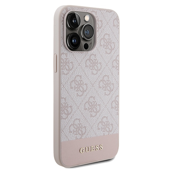 Guess GUHCP14XG4GLPI Apple iPhone 14 Pro Max hardcase 4G Stripe Collection pink