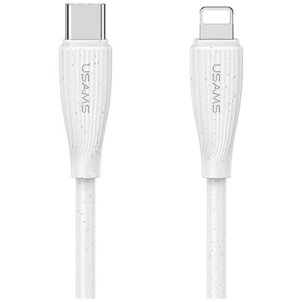 Kabel USAMS Green Series SJ717 30W USB-C / Lightning 1m biały