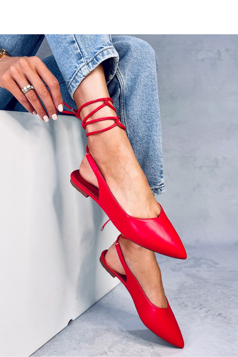  Ballet flats model 181957 Inello  red