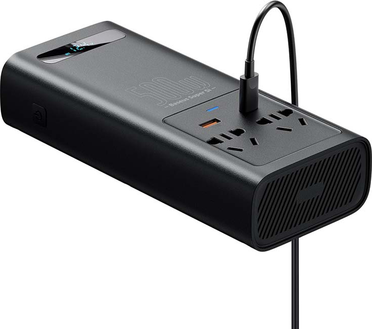 Baseus Power Inverter 500W (220V CN/EU) Black