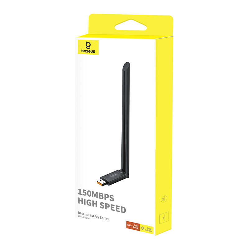 Baseus FastJoy 150Mbps WiFi adapter with antenna black