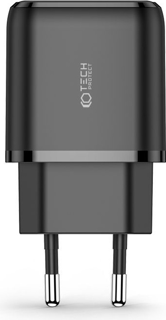 Tech-Protect C20W 2-port Network Charger PD 20W QC 3.0 Black