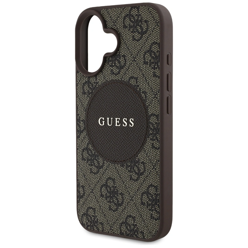 Guess 4G Circle Classic Logo MagSafe Apple iPhone 16 brown