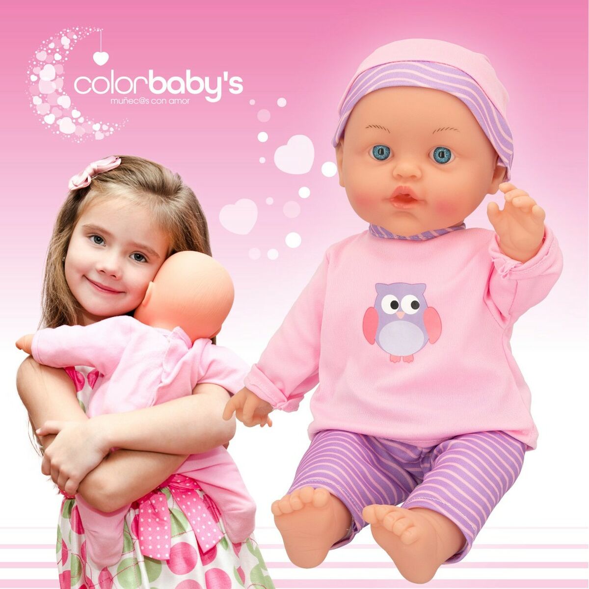 Baby doll Colorbaby 24 x 42 x 11 cm 2 Units