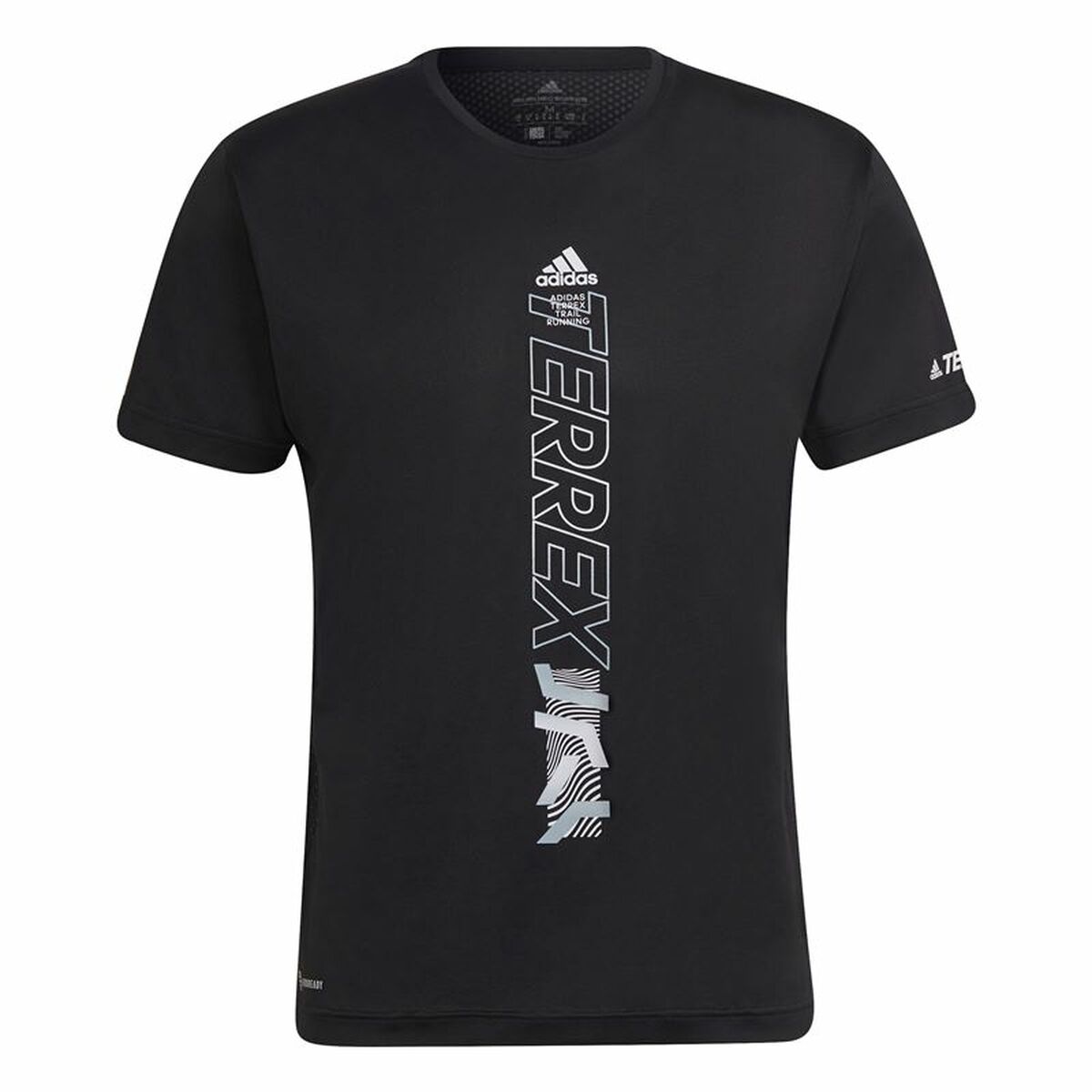 Men’s Short Sleeve T-Shirt Adidas Agravic Black