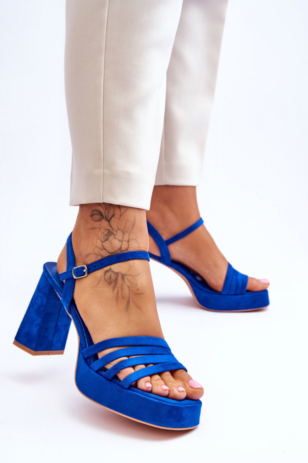  Heel sandals model 179123 Step in style  blue